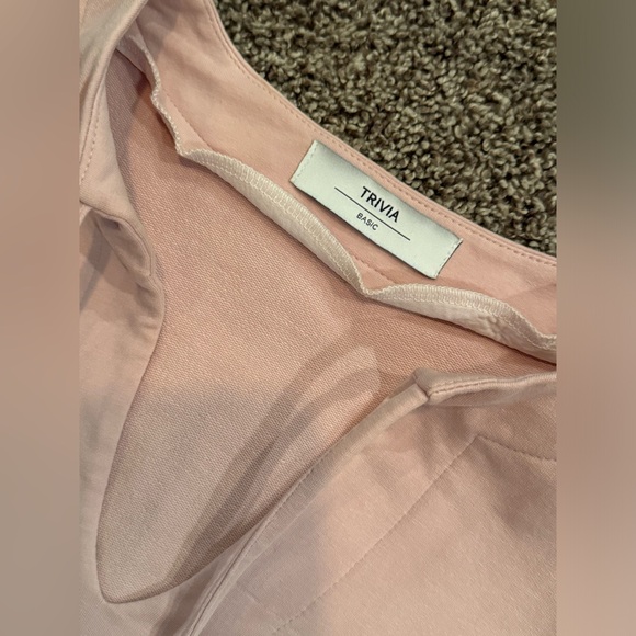 WOMENS M, TRIVIA BASIC, light pink, soft long sleeve dress - Picture 2 of 9